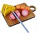 Brincando de Comidinhas - Kit Frios para Corte - Madeira - 393 - New Art - Imagem 1