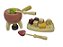 Kit Fondue, da NewArt - Brinquedo de Madeira de Minicozinha ou Comidinhas, espetinhos no queijo fundido - Cód. 385 - Imagem 1