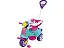Triciclo Infantil de Passeio e Pedal Com Empurrador Avespa Rosa Maral - Imagem 3