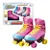 Patins Roller Skate Ajustável 4 Rodas Fenix Rosa (tam 39-42) - Imagem 3