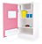 Kit Fogão Geladeira e Pia de Brinquedo Rosa MDF Junges - Imagem 4