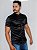Camisa De Botão Gola Padre Acetinado Preto - Imagem 3