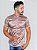Camisa De Botão Gola Padre Acetinado champanhe - Imagem 4