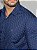 Social Super Slim Fit Estampa Azul Neoo - Imagem 2