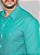 Social Super Slim Fit Estampa Furta cor Verde - Imagem 2