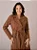 Trench coat  Luna em poliéster New Pecã encorpado Tata Martello - Imagem 3