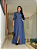 Vestido Sandra jeans chambray longo com botões frontais - Imagem 1