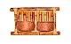 Vaso Artesanal de Parede Duplo - Bambu e Fibra de Coco - 50 x 25cm - Imagem 1