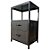 Mesa de Cabeceira Black com 2 Gavetas - Imagem 1