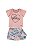CONJUNTO MENINA MANGA CURTA E SHORT SAIA ESTAMPADO - COLORITTÁ - Imagem 1