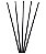 Kit de 5 Varetas de Fibra 4 mm x 25 cm - Imagem 1