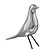Pássaro Cerâmica Prata - Imagem 1
