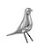 Pássaro Cerâmica Prata - Imagem 1