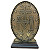 Adorno de Mesa Medalha Milagrosa Nossa Sra. das Graças Metal e Base de Madeira 19 Cm - Imagem 4