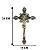 Cruz De Parede Com Medalha De Sao Bento Metal Resinado 24 Cm - Imagem 3