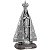 Imagem de Nossa Senhora Aparecida em Metal Prata Velha com Base 25cm - Imagem 1