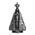 Imagem de Nossa Senhora Aparecida em Metal Envelhecido 12cm - Imagem 2