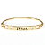 Pulseira  Bracelete Unissex Dourado Jesus - Imagem 1