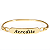 Pulseira Bracelete Dourada Acredite Unissex - Imagem 1