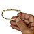 Pulseira Bracelete de Metal Unissex São Bento Dourada - Imagem 4