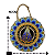 Placa Decorativa Porcelana Nossa Senhora Aparecida Sacred 16 cm - Imagem 2