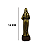 Imagem Escultura Santa Rita  Metal Dourado Com Base 14 Cm - Imagem 3