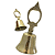 Sino Sineta De Mão P/ Mesa Balcão Bronze 8.0 Cm Tam P - Imagem 3