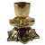 Castiçal Copo liso Vela 3 Cm Bronze Retrô Vintage - Imagem 2