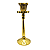 Castiçal Tulipa 15 Cm Bronze Maciço 2 Cm Base Polida a Mão - Imagem 6