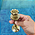 Castiçal Tulipa 15 Cm Bronze Maciço 2 Cm Base Polida a Mão - Imagem 5