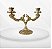 Castiçal Altar Para 2 Velas de 2 cm Metal Bronze - Imagem 5