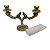Castiçal Altar Para 2 Velas de 2 cm Metal Bronze - Imagem 1