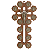 Cruz Mdf e Metal  Passagens da Via Sacra Cristo Ressuscitado - Imagem 1