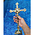 Crucifixo Bronze Mesa Altar Cristo 34,5 Cm - Sacredstore - Imagem 3