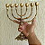 Candelabro Menorá 07 Velas Bronze Puro Sacredstore 25 Cm - Imagem 6