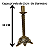 Castiçal Bronze Torcido Altura 30 Cm Vela 2 Cm  Sacredstore - Imagem 2