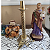 Castiçal Bronze Torcido Altura 30 Cm Vela 2 Cm  Sacredstore - Imagem 4