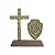 Oratório Crucifixo com Imagem de São Miguel Arcanjo 15cm - Imagem 1
