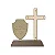 Oratório Crucifixo com Imagem de São Miguel Arcanjo 15cm - Imagem 2
