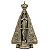 Imagem Nossa Senhora Aparecida 12 Cm Cor Verniz Ouro Velho - Imagem 1