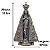 Imagem Nossa Senhora Aparecida Metal Envelhecido 12 Cm - Imagem 3