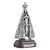 Imagem Nossa Senhora Aparecida 14 Cm Metal Base De Madeira - Imagem 3