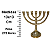 Menorá Candelabro Castiçal Bronze 13 Cm 7 Braços SacredStore - Imagem 2