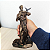 São Francisco de Assis 21cm Resina Cobre Imagem Sacra Decorativa Presente - Imagem 3