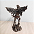 Arcanjo São Miguel 21cm Resina Cobre Imagem Sacra Protetor Decorativo - Imagem 2