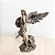 Arcanjo São Miguel 21cm Resina Cobre Imagem Sacra Protetor Decorativo - Imagem 5