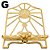 Porta Bíblia Sacred Metal Dourado  JHS Suporte Missal 20x28 - Imagem 5