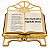 Porta Bíblia Sacred Metal Dourado  JHS Suporte Missal 20x28 - Imagem 3