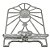 Porta Bíblia Metal Prateado Cromado JHS Suporte Missal 20x28 - Imagem 1
