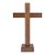 Cruz de Mesa Madeira Nobre Cristo Dourado  20cm Devocional - Imagem 6